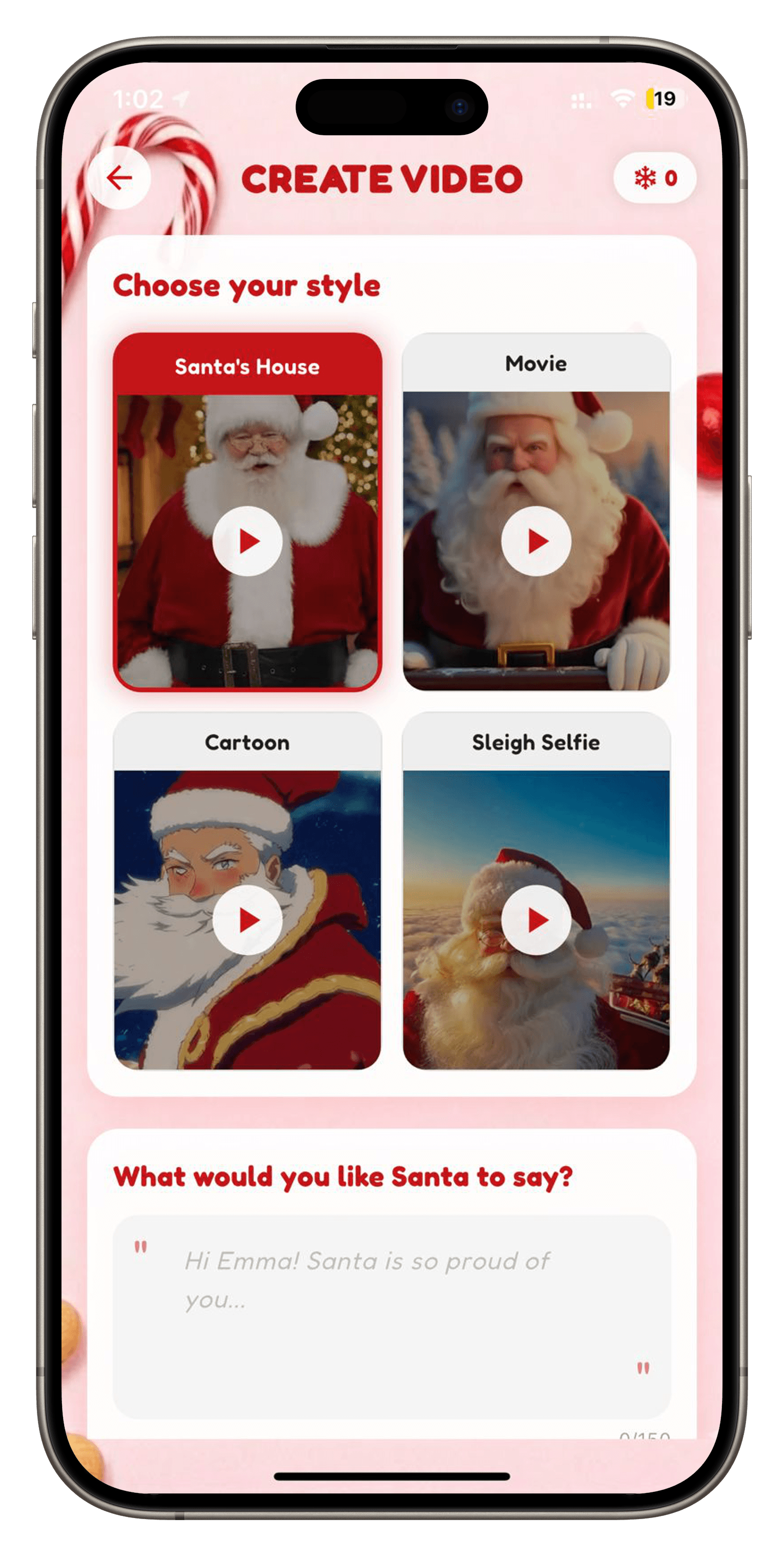 Santa Chat blur