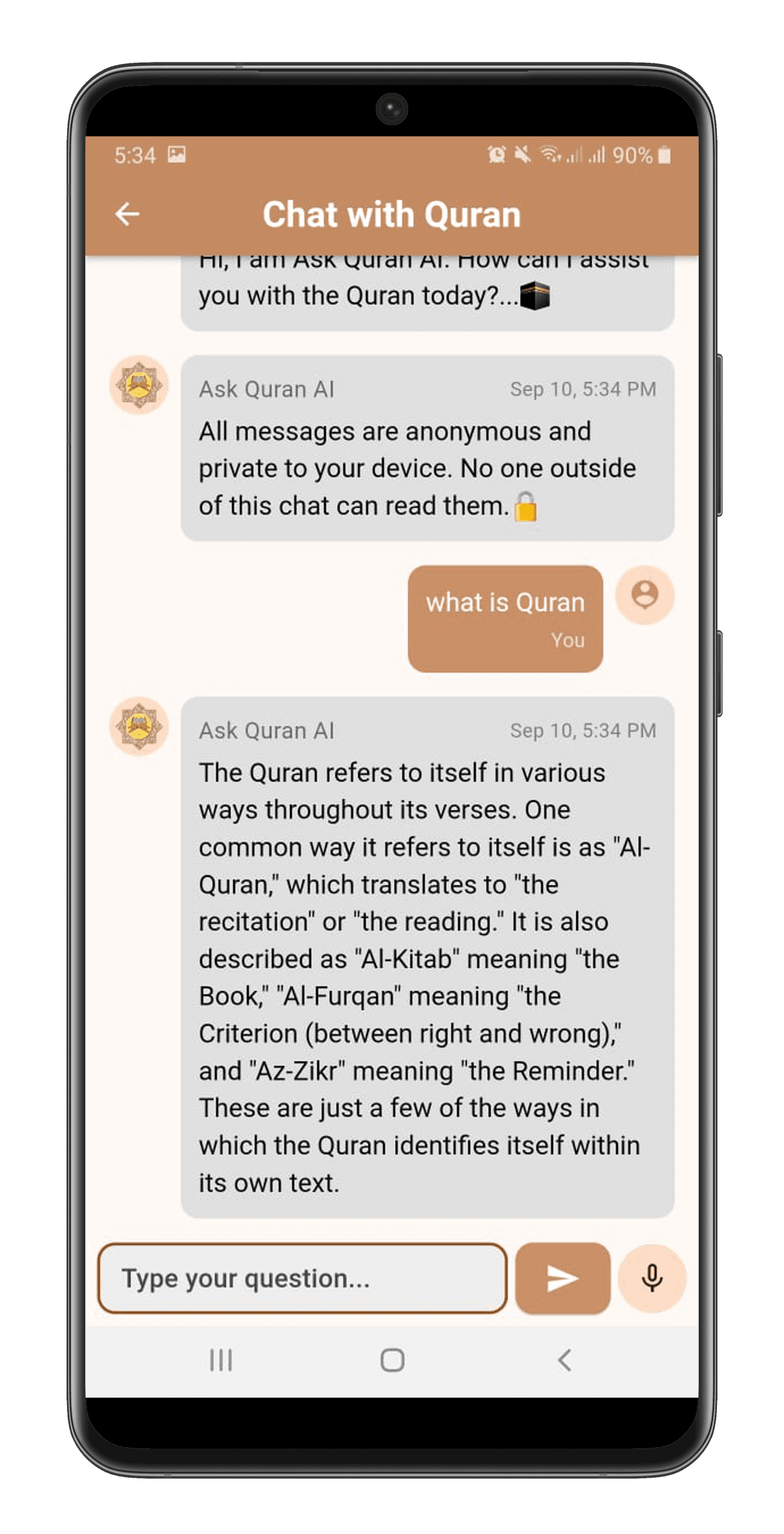 Ask Quran AI blur