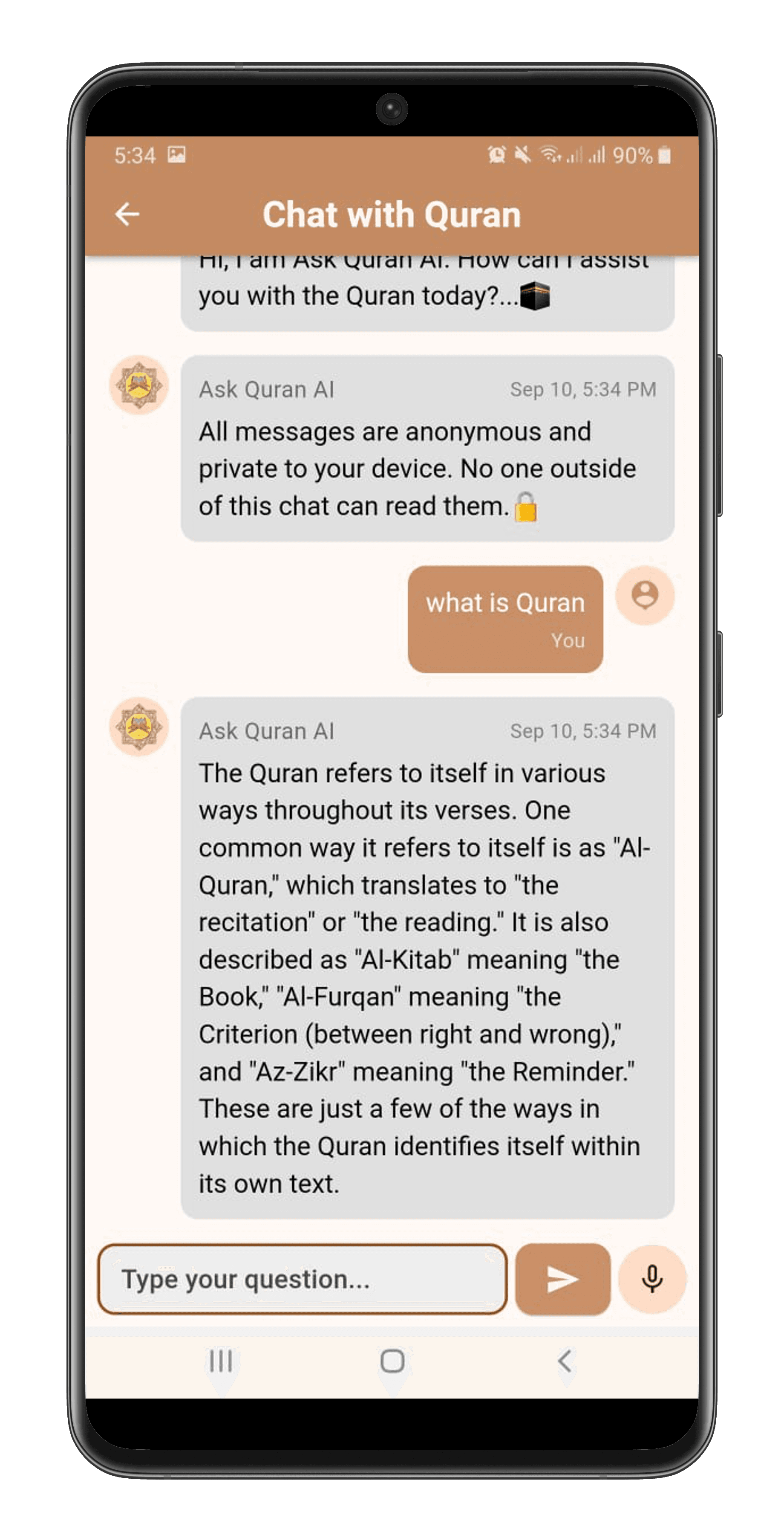 Ask Quran AI blur