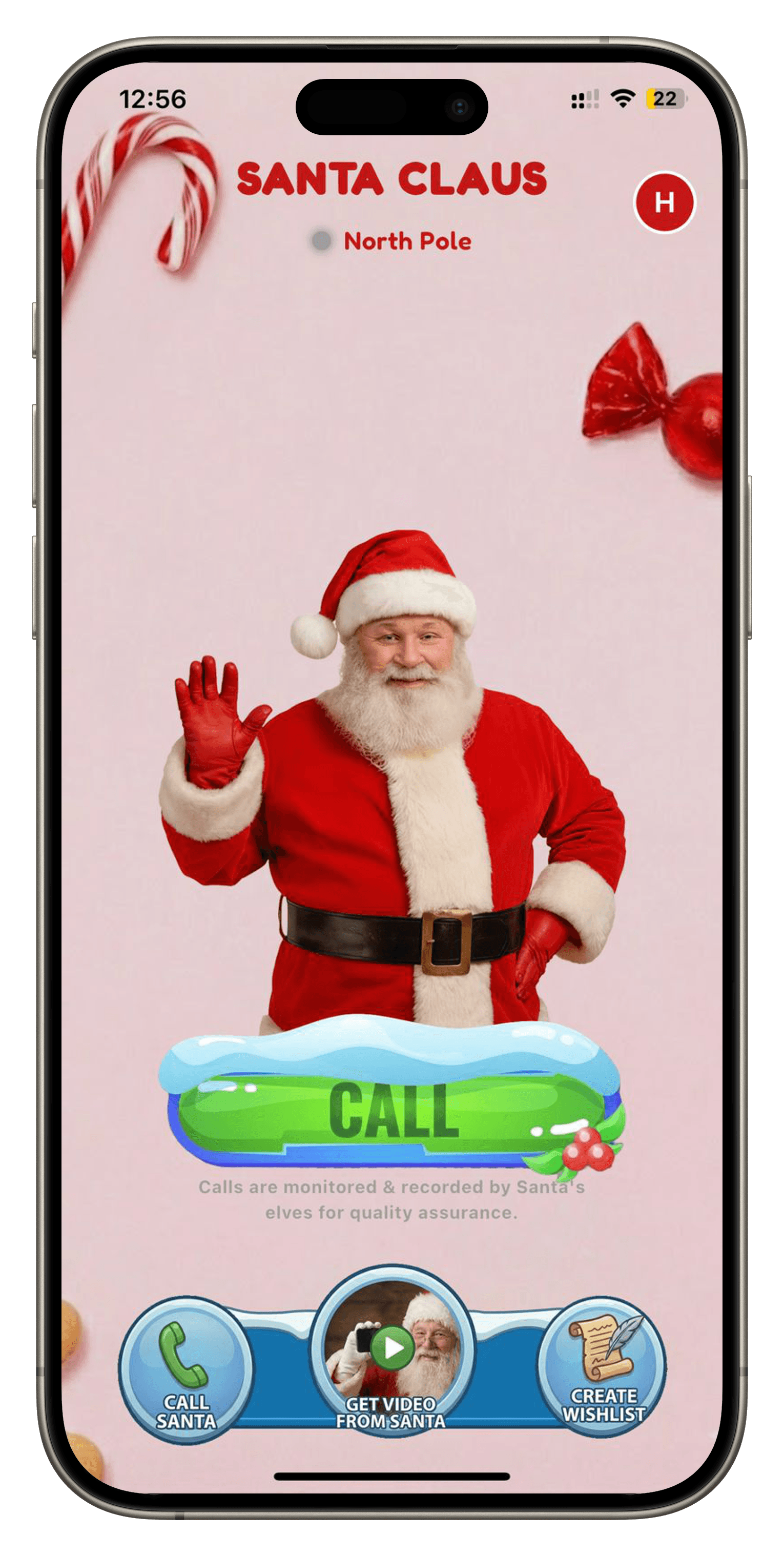 Santa Chat blur